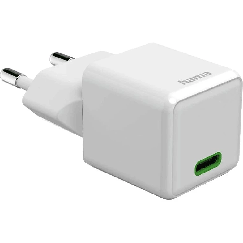 Cargador Hama 00201980 USB-C 20W Blanco con Carga Rápida PD y QC