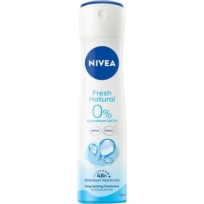 NIVEA Fresh Natural Spray Sin Aluminio 150 ml