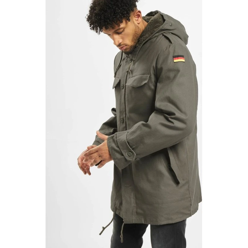 Parka Brandit BW con bandera y forro térmico extraíble