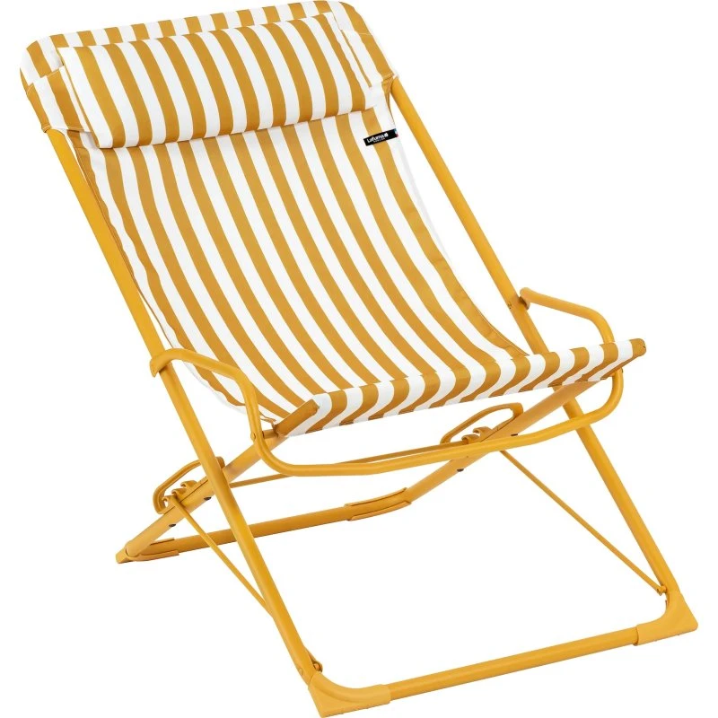 Lafuma Transaswing Rayure Silla Plegable Amarilla