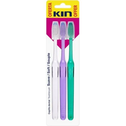 KIN Cepillo Suave 3 Ud