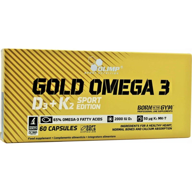 Olimp Gold Omega 3 D3+K2 60 Cápsulas
