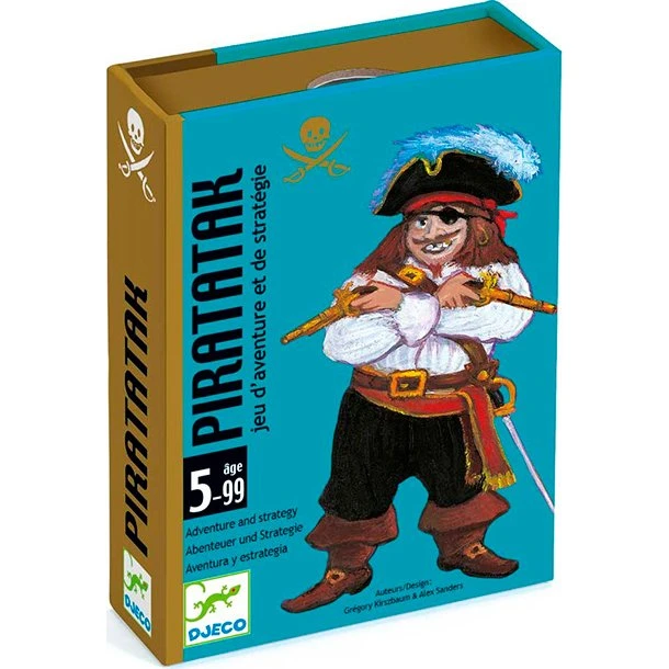 Djeco Piratatak - Juego de Cartas de Estrategia