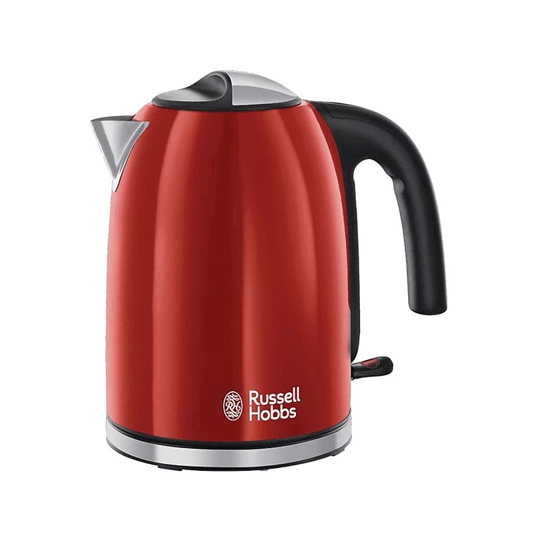 Russell Hobbs 20412-70 Hervidor de Agua 1.7L, 2400W, Rojo