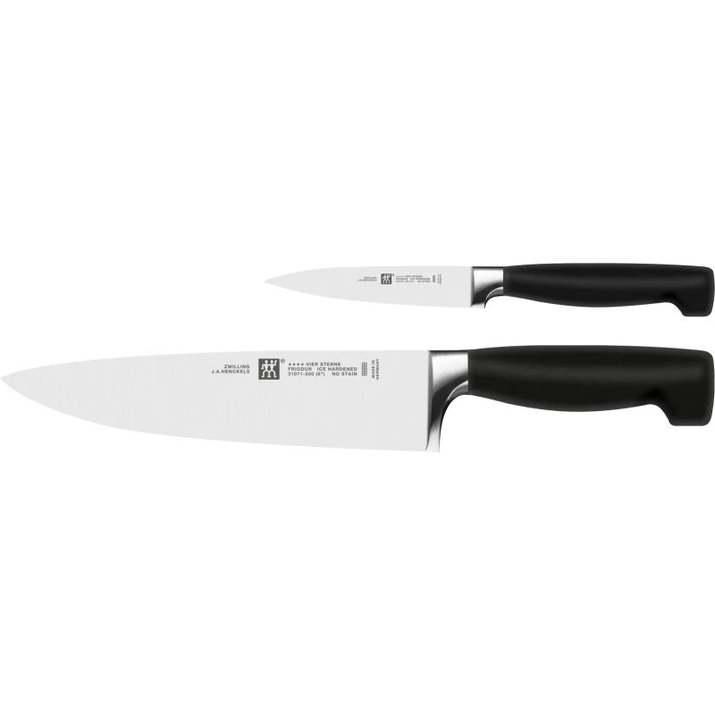 ZWILLING VIER STERNE Juego de Cuchillos 2 Piezas Negro