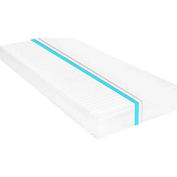 vidaXL Colchón 7 Zonas PU 16 cm H2/H3 180x200 cm Blanco