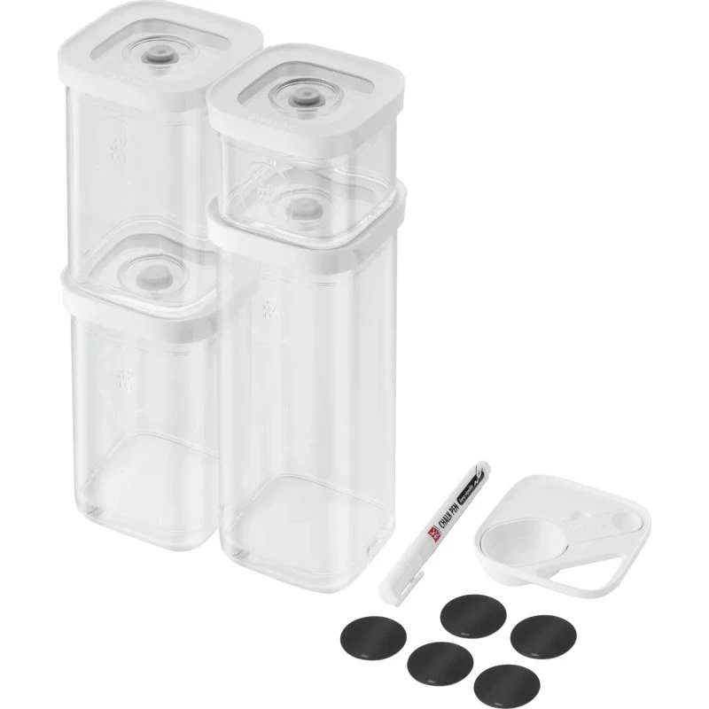 ZWILLING Fresh & Save CUBE Set S, 6 piezas, Transparente-Blanco