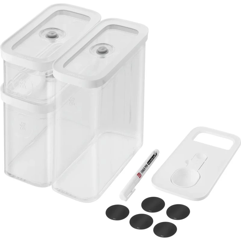 ZWILLING Fresh & Save CUBE Set M, 5 piezas, Transparente-Blanco
