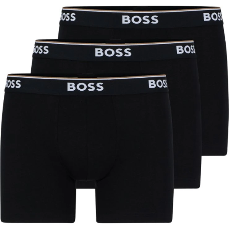 Hugo Boss Pack de 3 Boxer Briefs de Algodón con Stretch - Talla M