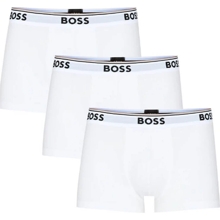BOSS Pack de 3 Boxer Trunks Blancos - Talla L