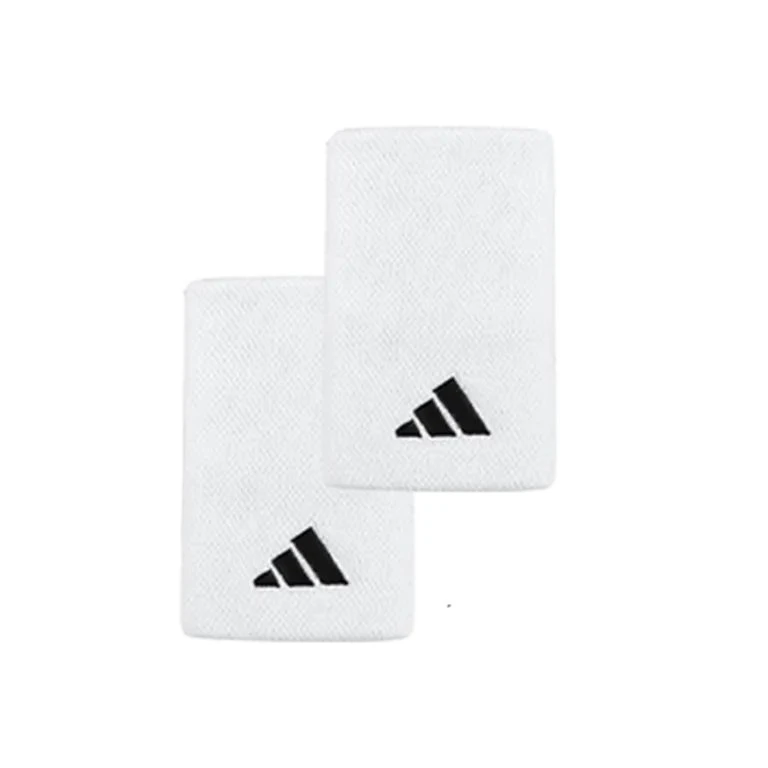 Muñequera Adidas WB L Blanca Pack x2
