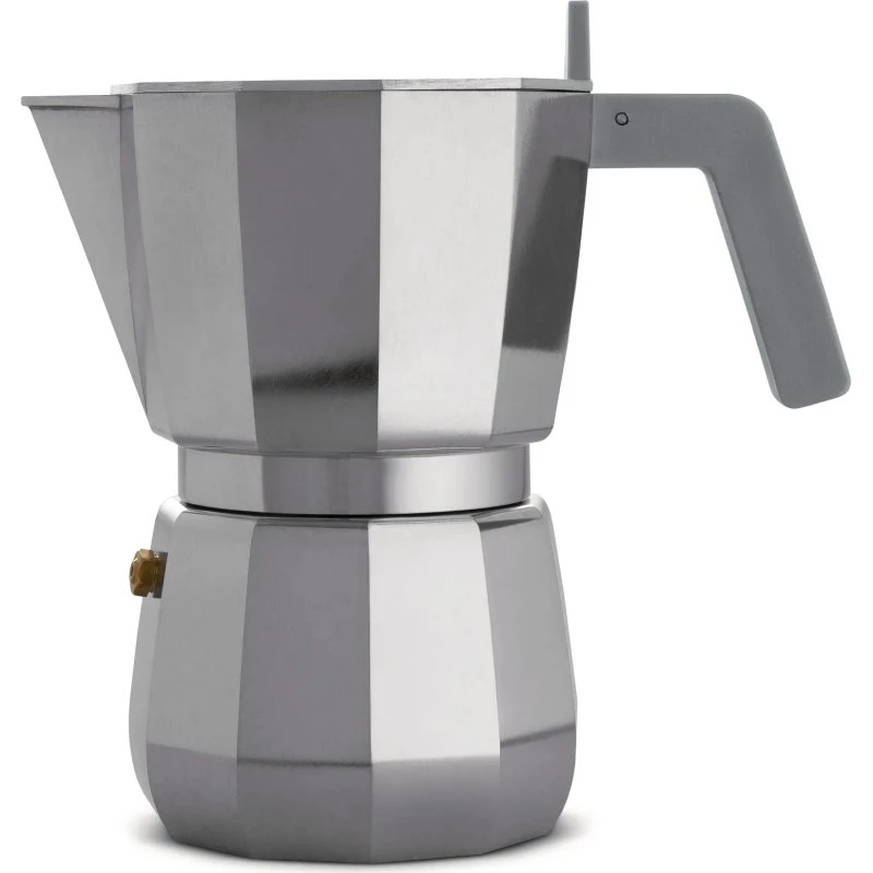 Alessi Cafetera Moka Espresso de Aluminio 9 Tazas - Plata