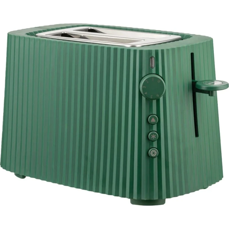 Alessi Tostadora Plissé Verde MDL08 - Diseño Michele De Lucchi