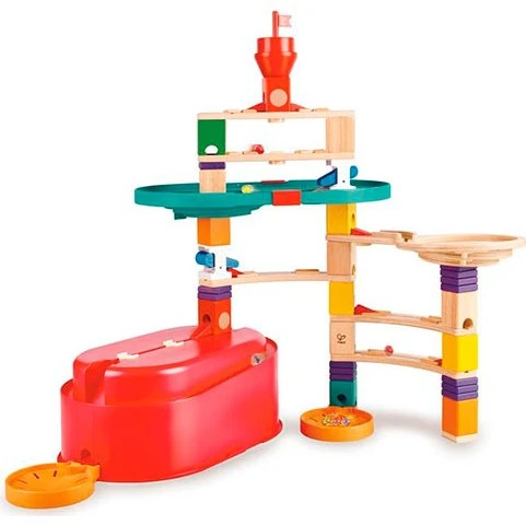 HAPE Quadrilla Stack Track Bucket - 90 Piezas