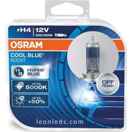 OSRAM COOL BLUE BOOST H4 100/90W 5500K Duo