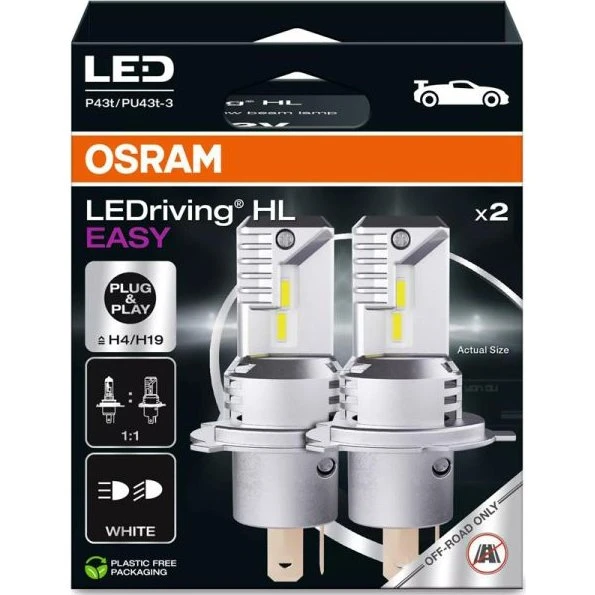 Osram HL EASY 64193DWESY LED H4/H19 6500K