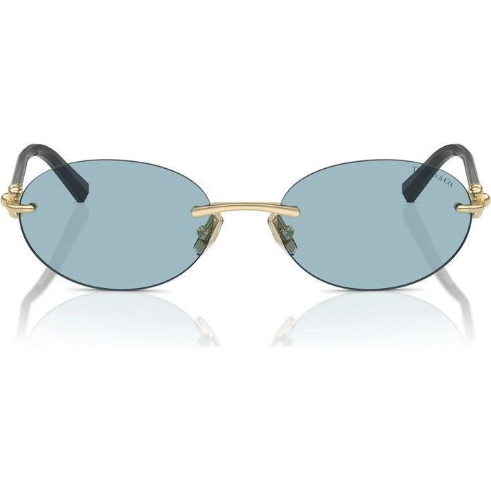 Tiffany & Co. Gafas de Sol TF 3104D Oro Azul Ovaladas Unisex