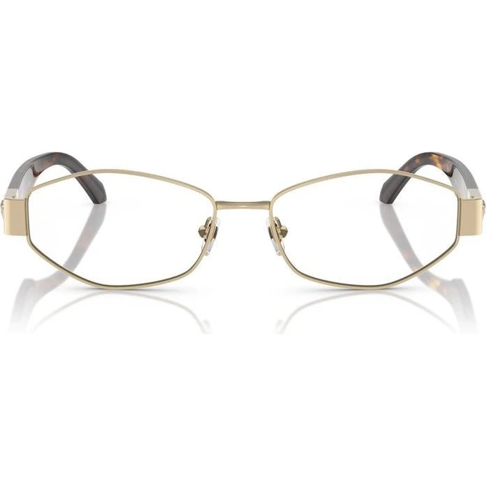 Versace VE 1298 Gafas de Vista Mujer - Metal Geométrico Habano y Oro
