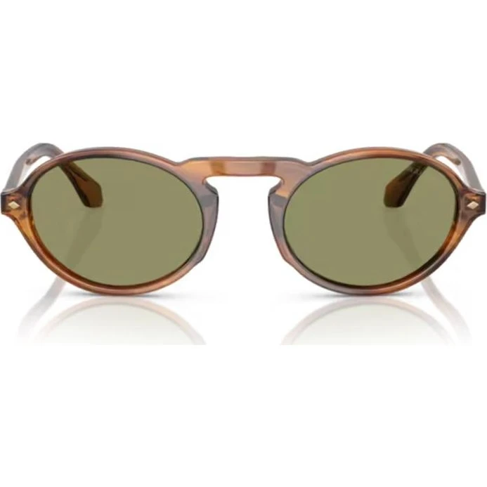 Giorgio Armani AR 8219U Gafas de Sol Redondas Marrón y Verde