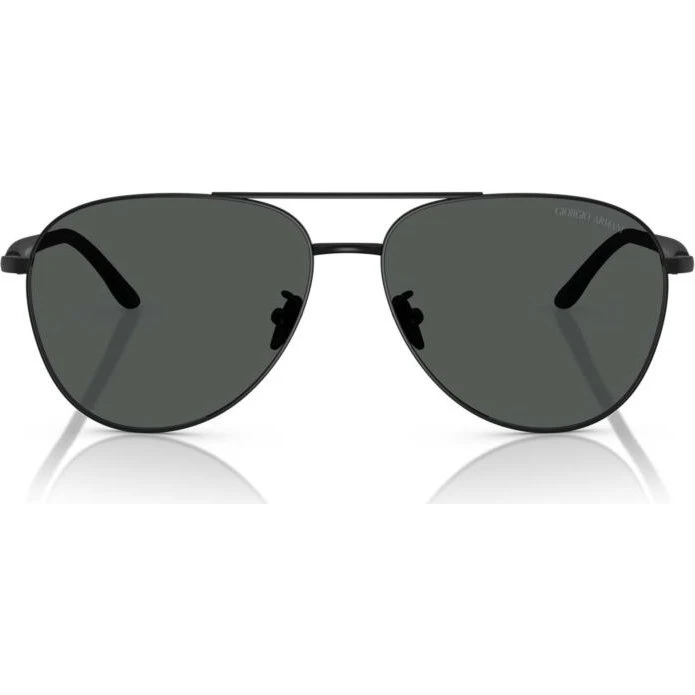 Giorgio Armani AR 6162 Gafas de Sol Piloto Negro y Gris 58mm