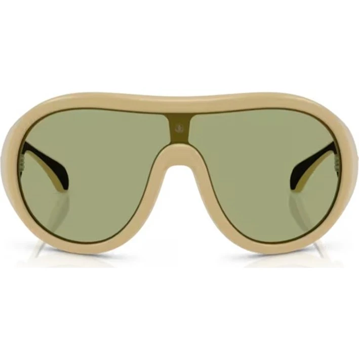 Moncler ME8004 Gafas de Sol Unisex Marrón con Lentes Verdes