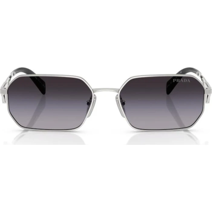 Prada PR A51S Gafas de Sol Geométricas para Mujer - Negro/Gris