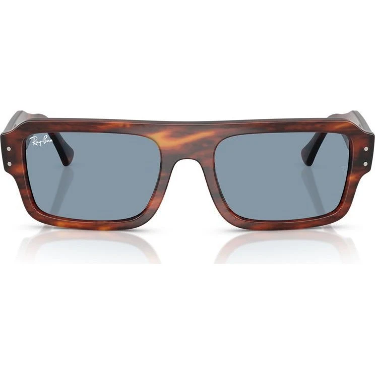 Ray-Ban RB 4454 Gafas de Sol Rectangulares Habano y Lentes Azules