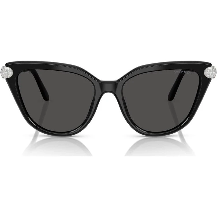 Swarovski Gafas de Sol SK 6039 Ojo de Gato Negro y Gris 56mm