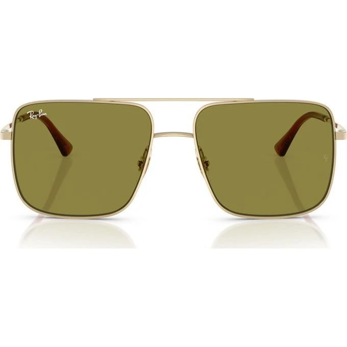 Ray-Ban RB 3758 Gafas de Sol Unisex Oro y Verde 54mm
