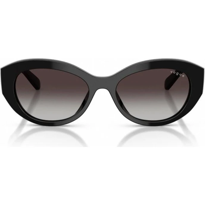 Vogue Vo 5659su Gafas de Sol Ovaladas Negras con Lentes Grises