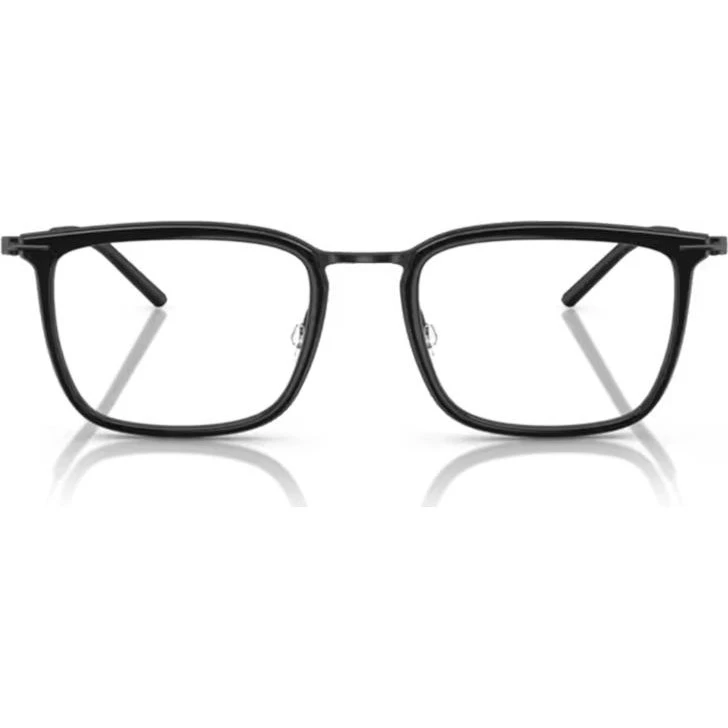 Moncler ME1001D Gafas de Vista Unisex Cuadradas en Acero Negro