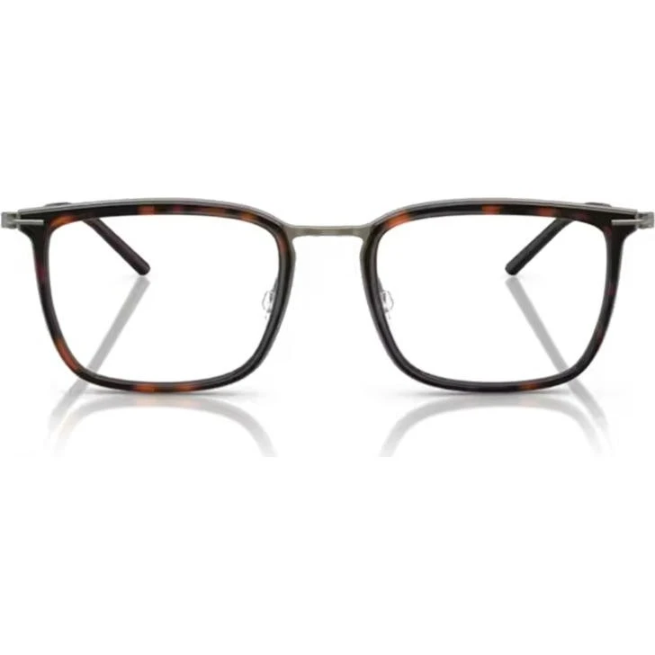 Moncler ME1001D Gafas de Vista Cuadradas Acero Color Habano