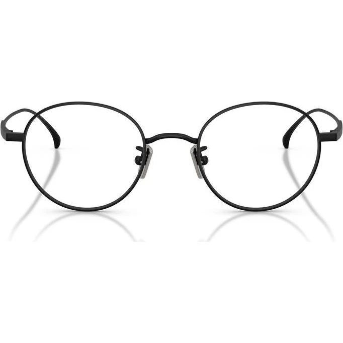 Moncler ME1013TD Gafas de Vista Redondas de Titanio Negro