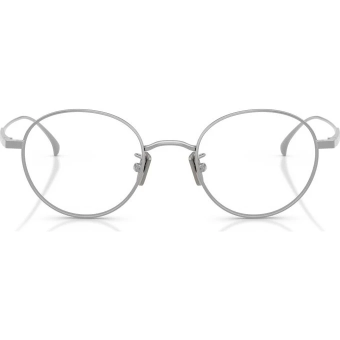 Moncler ME1013TD Gafas de Vista Redondas en Titanio Plata