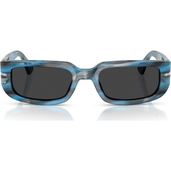 Persol PO 3385S Gafas de Sol Rectangulares Azules Polarizadas