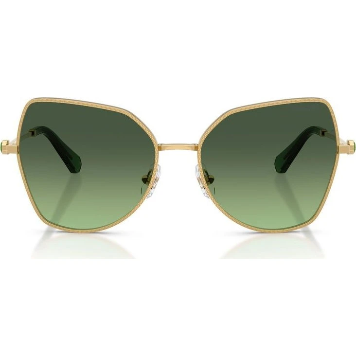 Swarovski SK 7037 Gafas de Sol Mariposa Oro y Verde 58mm