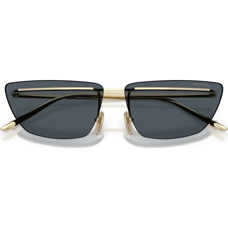 Prada Gafas de Sol C52S Ojo de Gato Negro y Oro