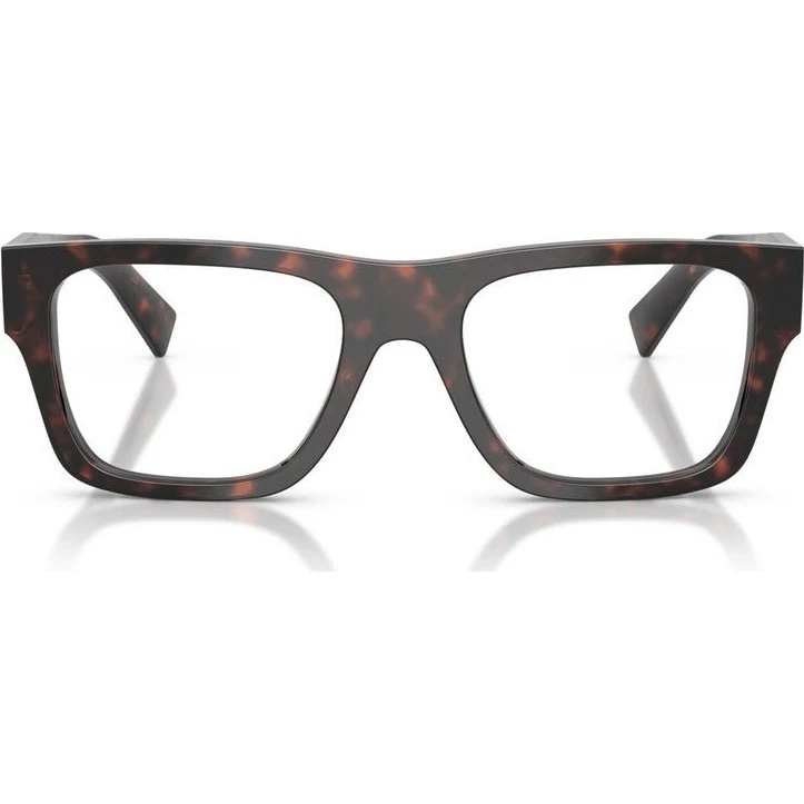 Prada PR C01V Gafas de Vista Cuadradas para Hombre - Habano