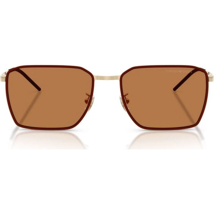 Emporio Armani EA 2172D Gafas de Sol Geométricas Oro y Marrón