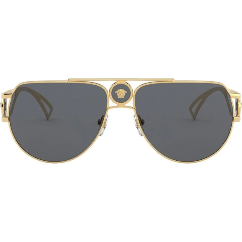 Versace Enamel Medusa VE 2225 Gafas de Sol Piloto Oro y Gris