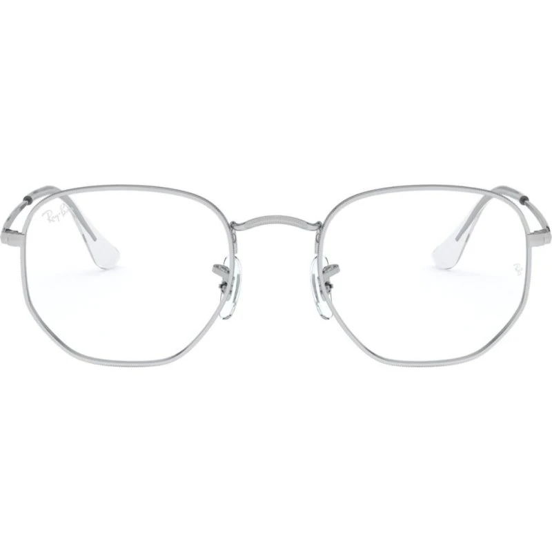 Ray-Ban RX6448 Gafas de Vista Hexagonales Metal Plata