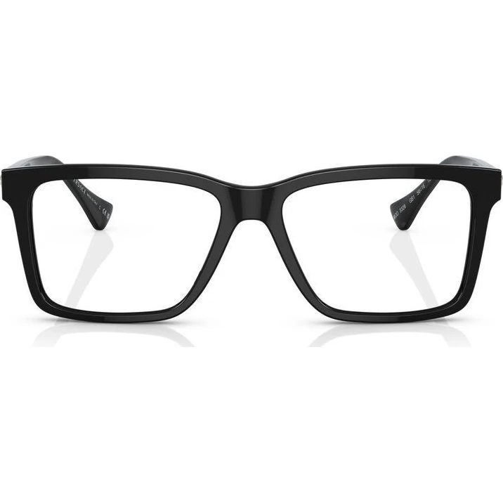 Versace VE 3328 Gafas de Vista Hombre Cuadradas en Acetato Negro