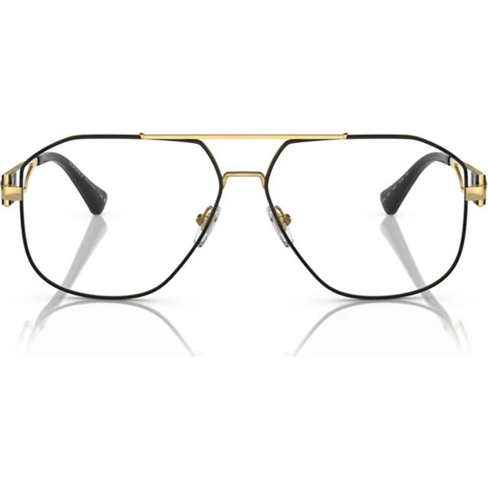 Versace VE 1287 Gafas de Vista Hombre Piloto Negro