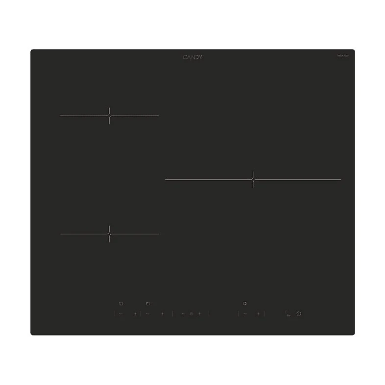 Placa de Inducción Candy Moderna CIDD633C, 3 Zonas, 59 cm, Negro