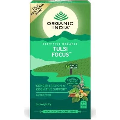 Organic India Infusión Tulsi Focus - 25 bolsitas de 2g