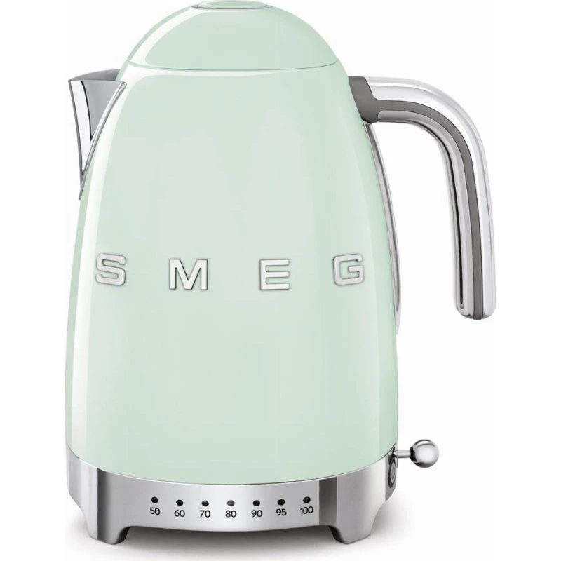 SMEG Hervidor de agua estilo años 50, 1,7 L, Verde Pastel