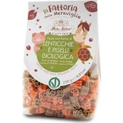 Pasta Natura Pasta de Lentejas y Guisantes con Formas para Niños, 250g