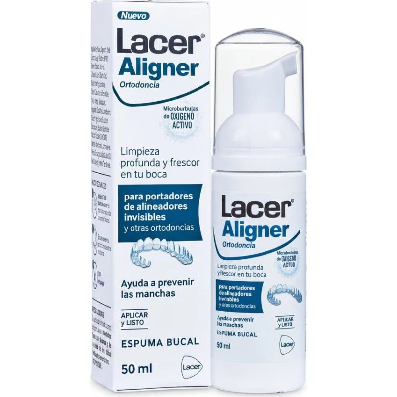 Lacer Aligner Espuma Limpiadora para Alineadores y Férulas 50ml