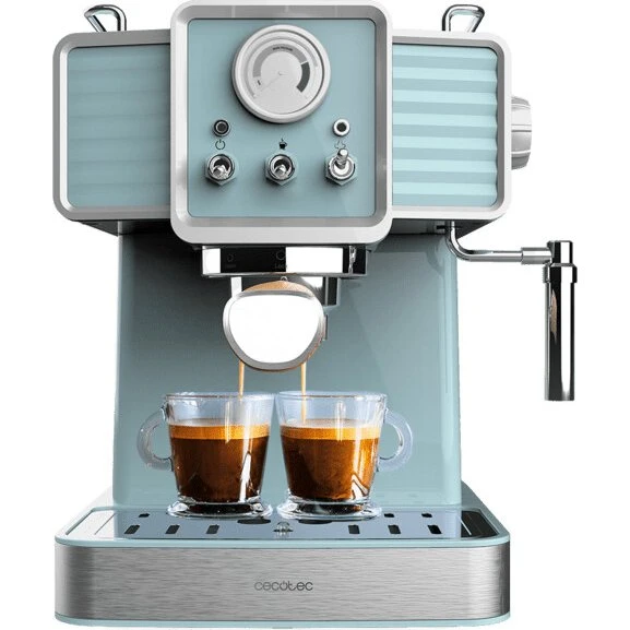 Cecotec Cafetera Espresso Semi-automática 1350W con Depósito de 1,5 L