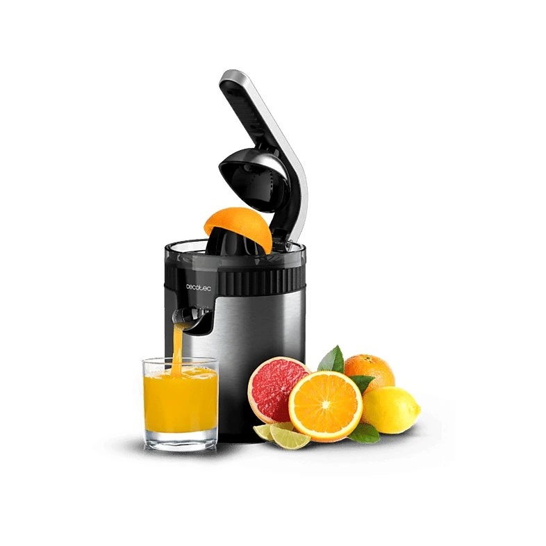 Cecotec Xqueeze RetroJuice 600 Steel Exprimidor de Cítricos 600W